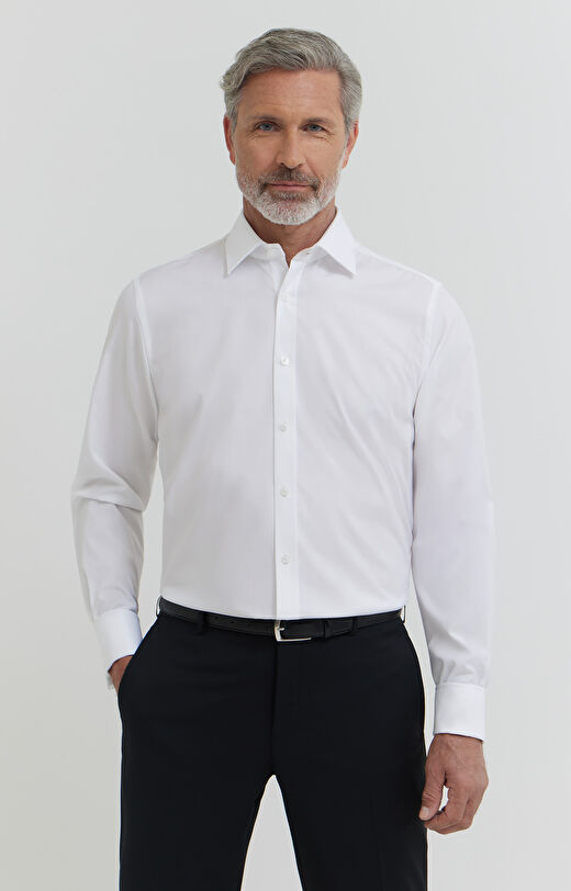 Gładka koszula na spinki