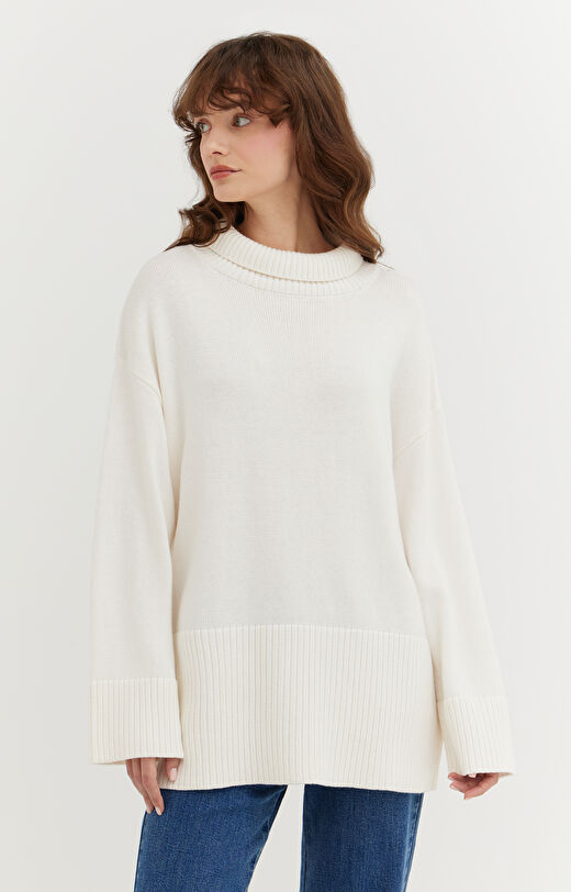 Golf z bawełną organiczną i wełną