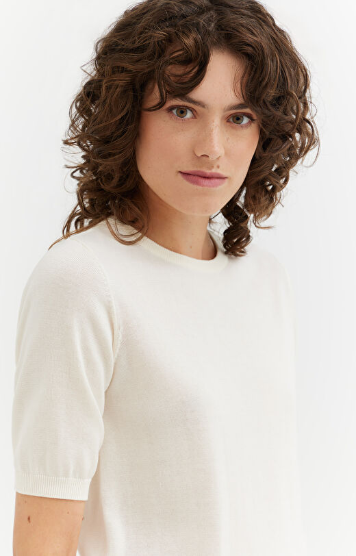 Sweter z lyocellem i lnem