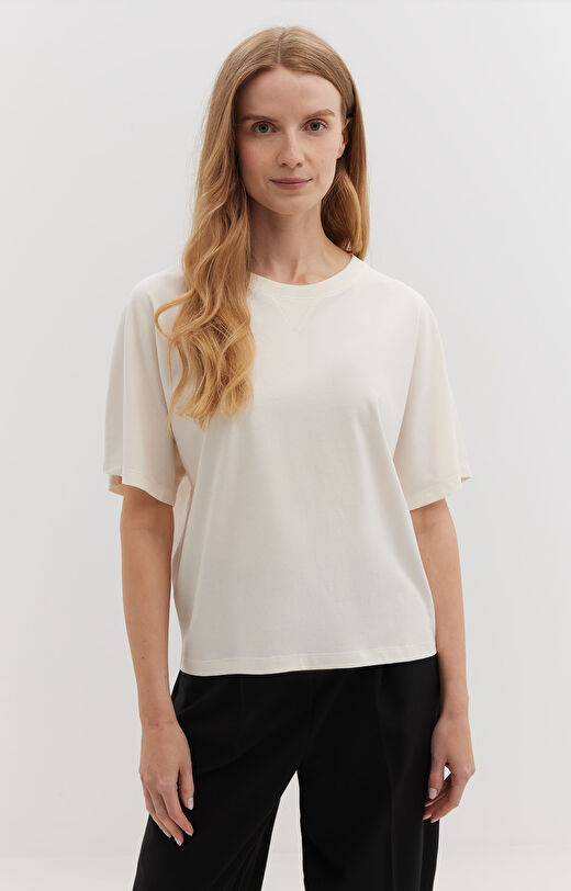 T-shirt oversize z bawełny organicznej