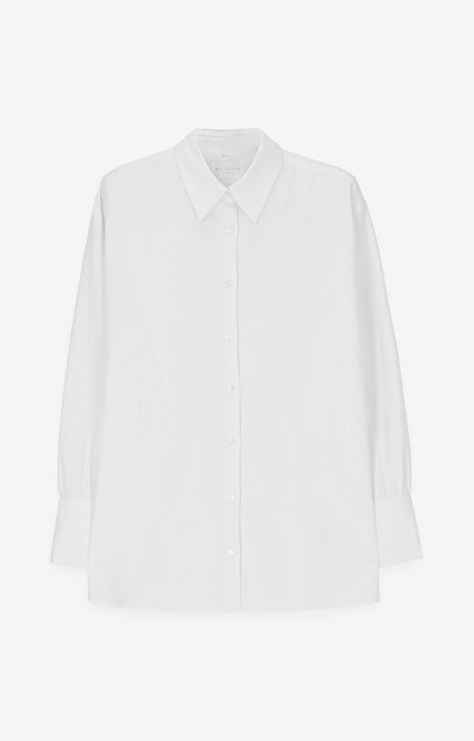 Koszula oversize z lnu i bawełny