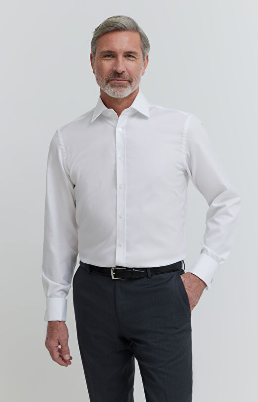 Koszula ze strukturą na spinki