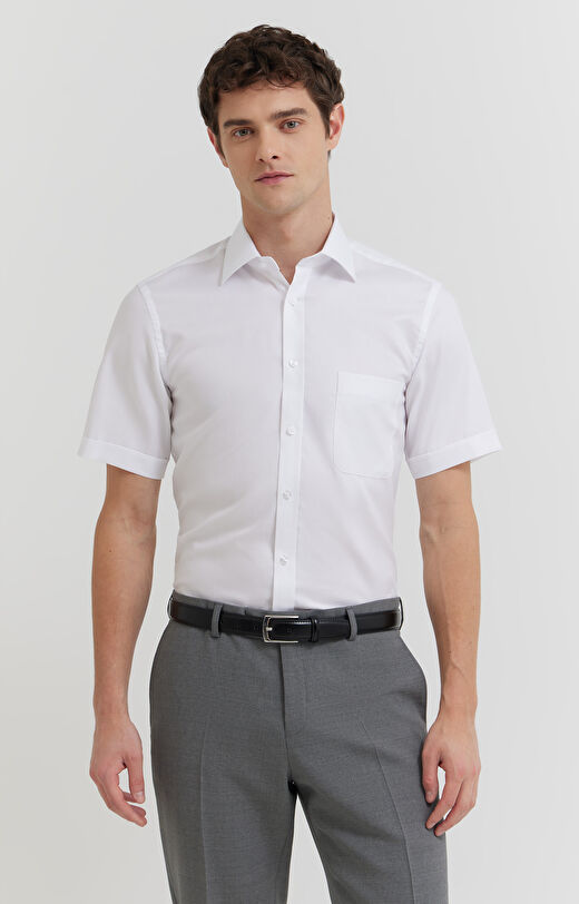 Koszula o splocie dobby