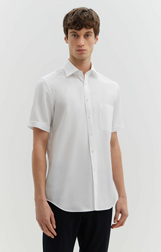 Koszula z krótkim rękawem z diagonalu