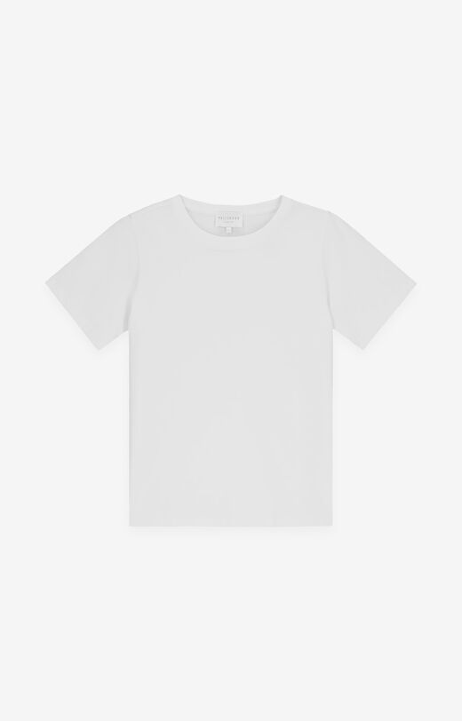 T-shirt regular z bawełny merceryzowanej