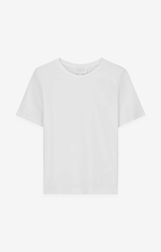 Gładki t-shirty z bawełny supima