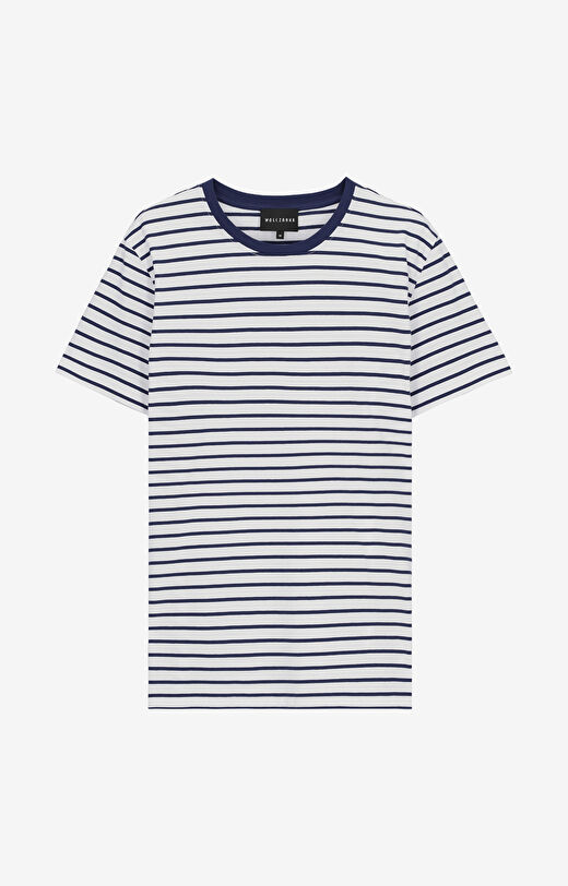T-shirt w paski z bawełny organicznej
