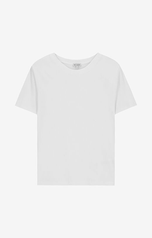 Prążkowany t-shirt