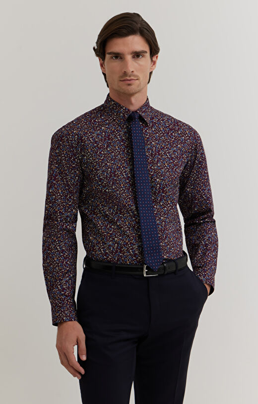 Koszula z bawełny organicznej w kwiaty