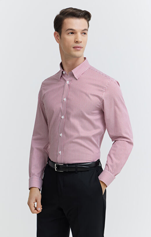 Koszula z bawełny organicznej w paski