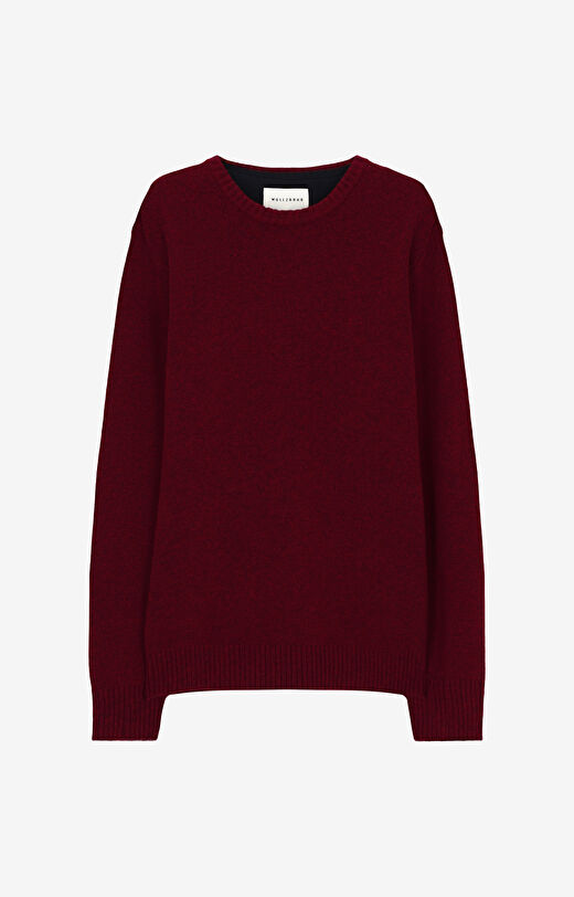 Melanżowy sweter z wełny