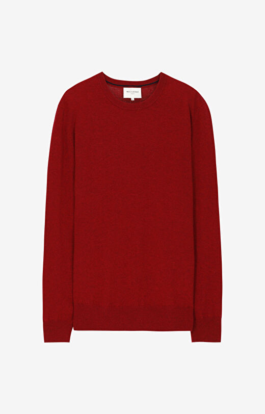Sweter z melanżowej wełny merino