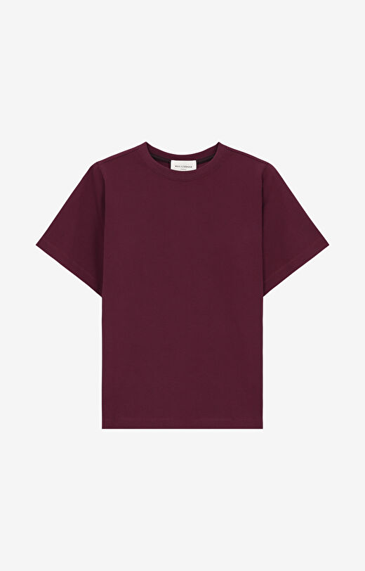 T-shirt regular z bawełny merceryzowanej