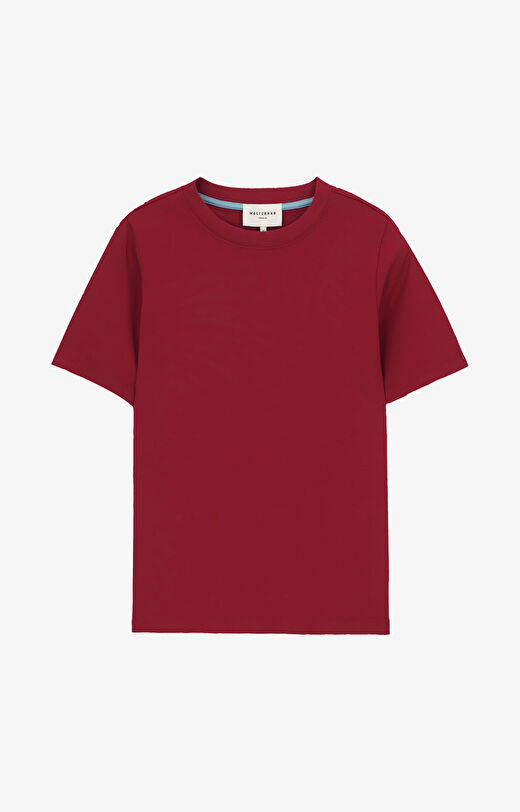 T-shirt regular z bawełny merceryzowanej