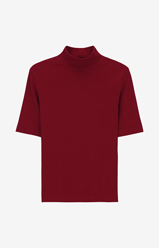 Prążkowany t-shirt