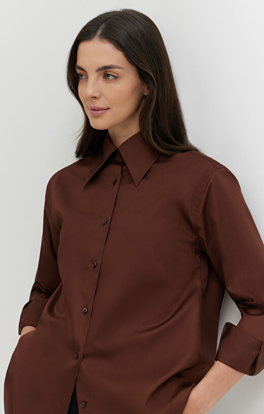 Koszula z satynowej bawełny