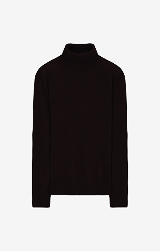 Golf z melanżowej wełny merino