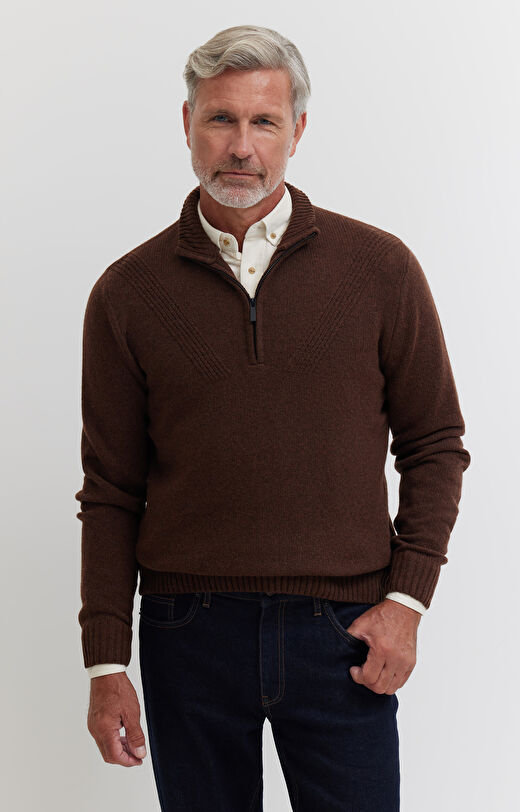 Sweter z golfem