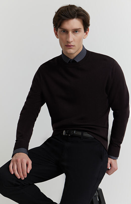 Sweter z wełny merino