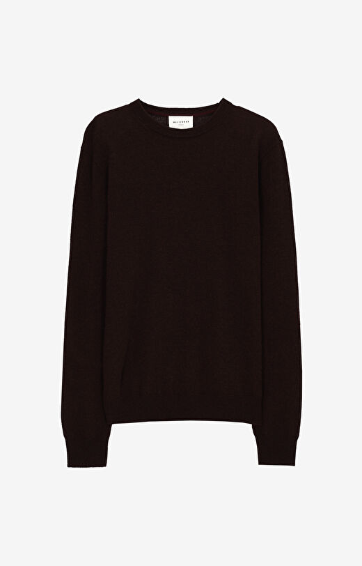 Sweter z melanżowej wełny merino