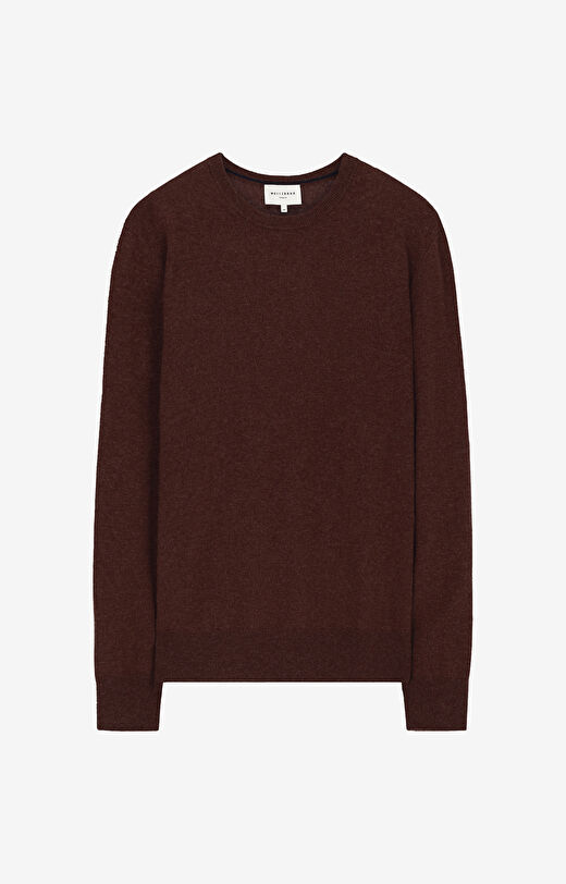 Sweter z melanżowej wełny merino