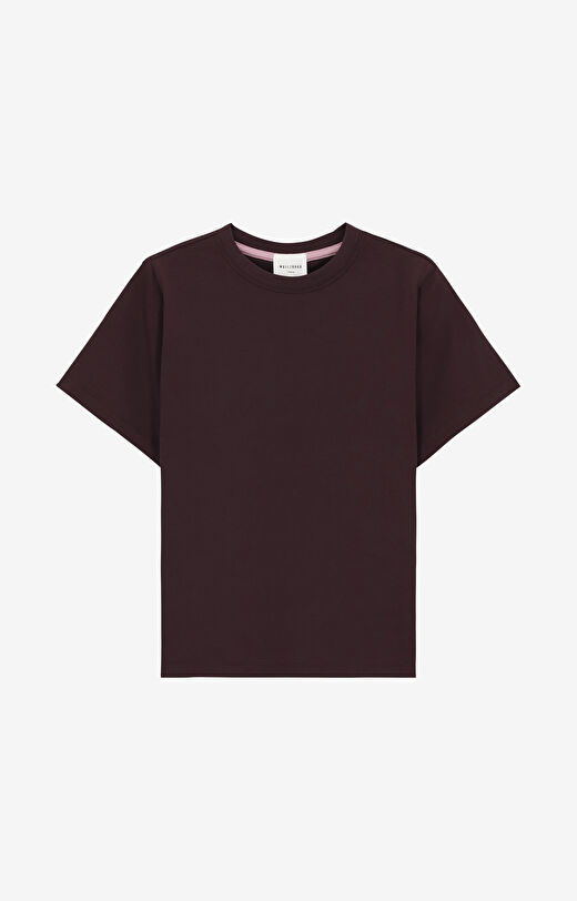 T-shirt regular z bawełny merceryzowanej