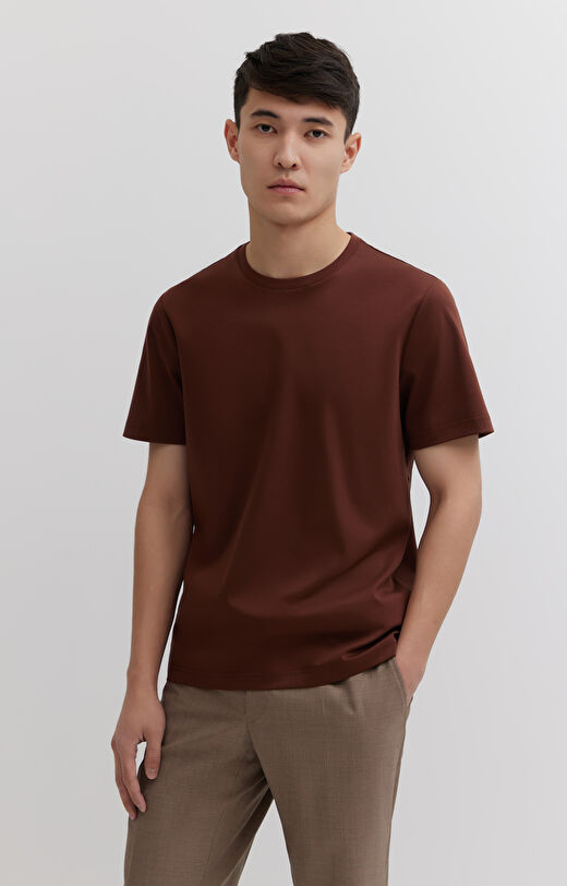 T-shirt z bawełny podwójnie merceryzowanej