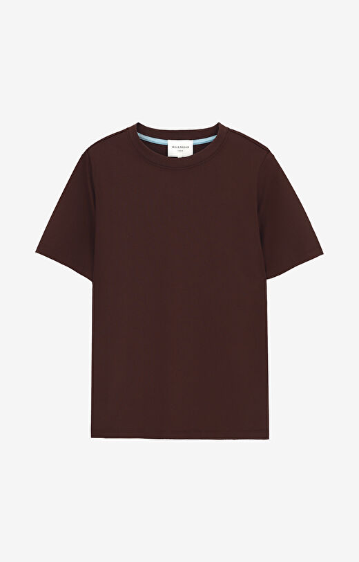 T-shirt regular z bawełny merceryzowanej