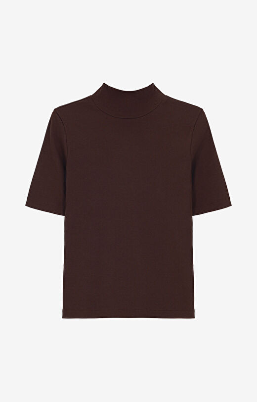 Prążkowany t-shirt