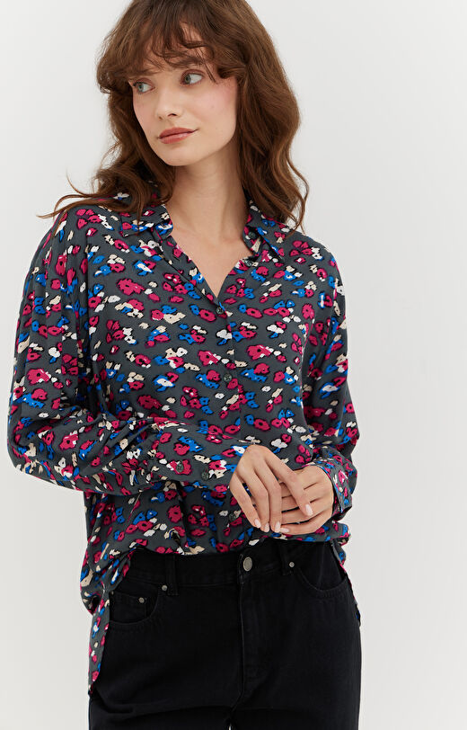 Koszula oversize z nadrukiem