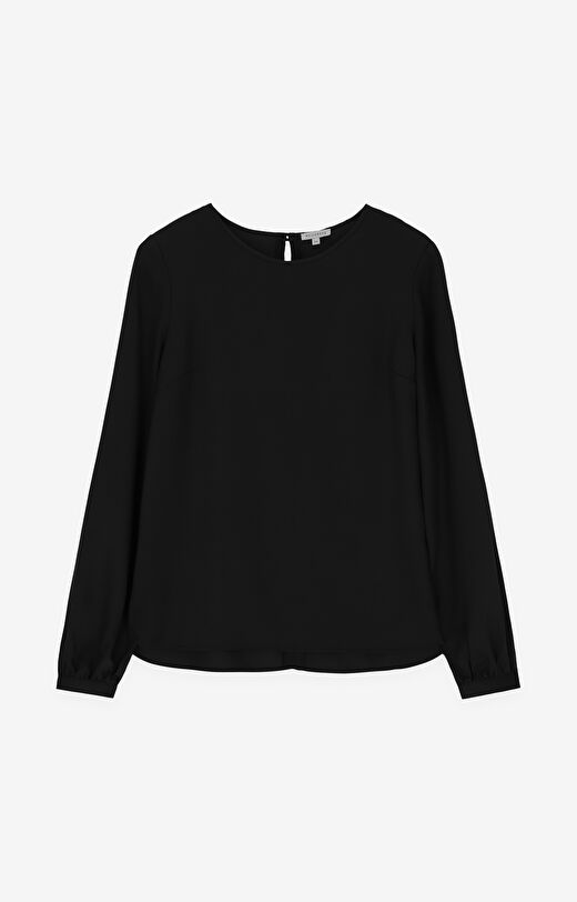 Gładka bluzka z lyocellu