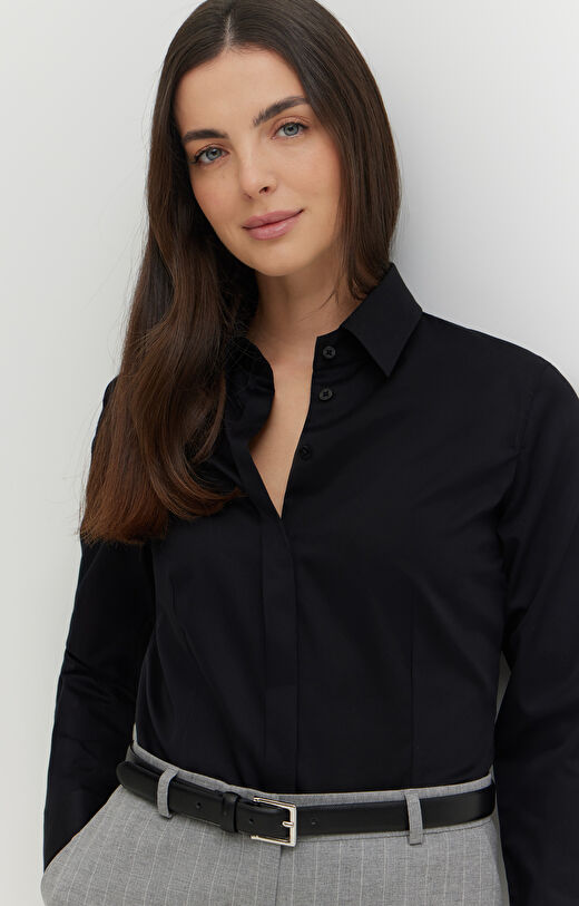 Koszula z satynowej bawełny