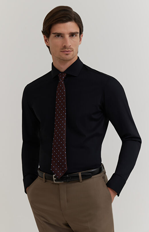 Koszula z gładkiej tkaniny