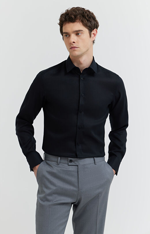 Lniana koszula formalna