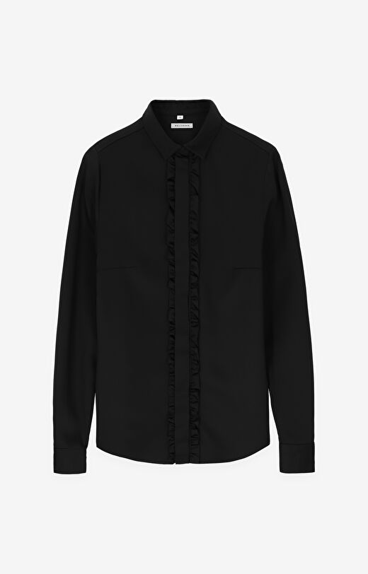 Koszula z TENCEL™ Lyocellu z falbanką