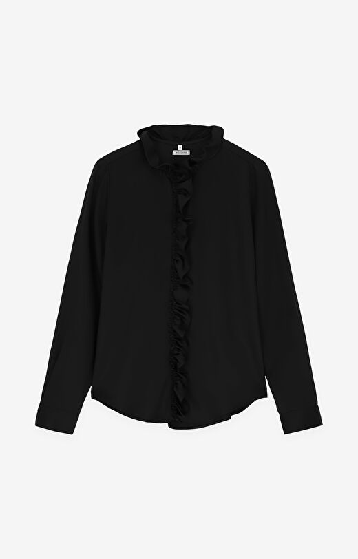 Koszula z TENCEL™ Lyocellu z falbanką