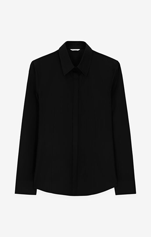 Koszula w mikrowzór z bawełny organicznej