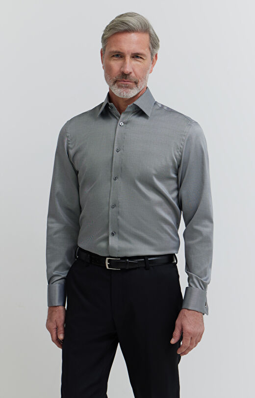 Koszula z diagonalu na spinki