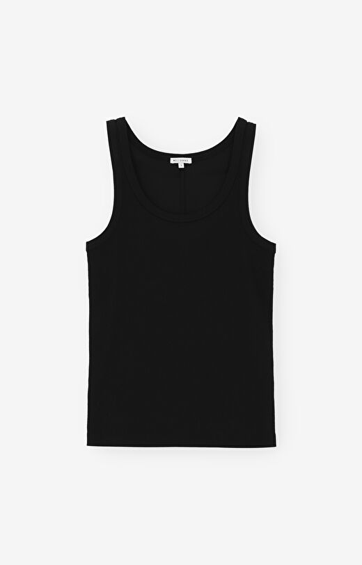 Prążkowany top z bawełny organicznej