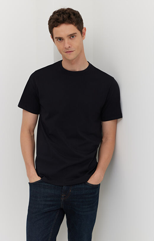 T-shirt z bawełny merceryzowanej