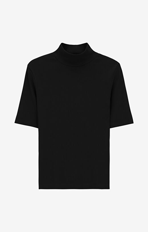 Prążkowany t-shirt