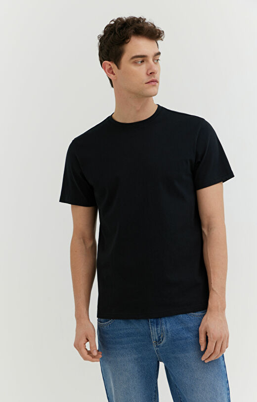 T-shirt z bawełny merceryzowanej