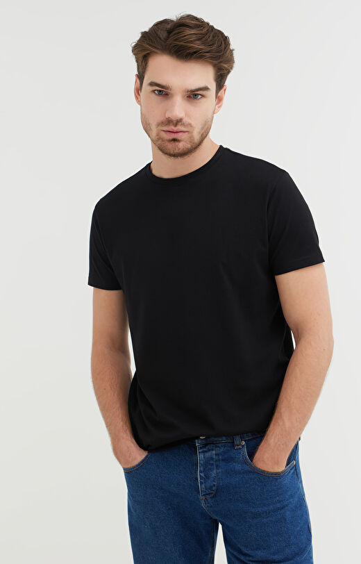 T-shirt z bawełny merceryzowanej
