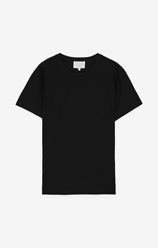 T-shirt regular z bawełny merceryzowanej