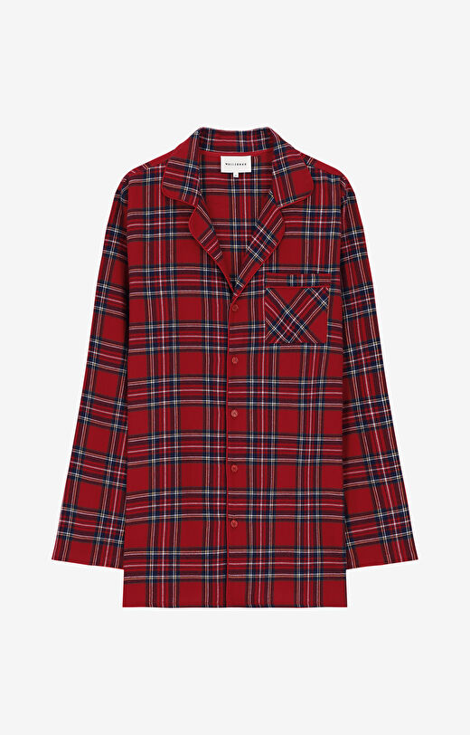 Dwuczęściowa piżama w kratkę