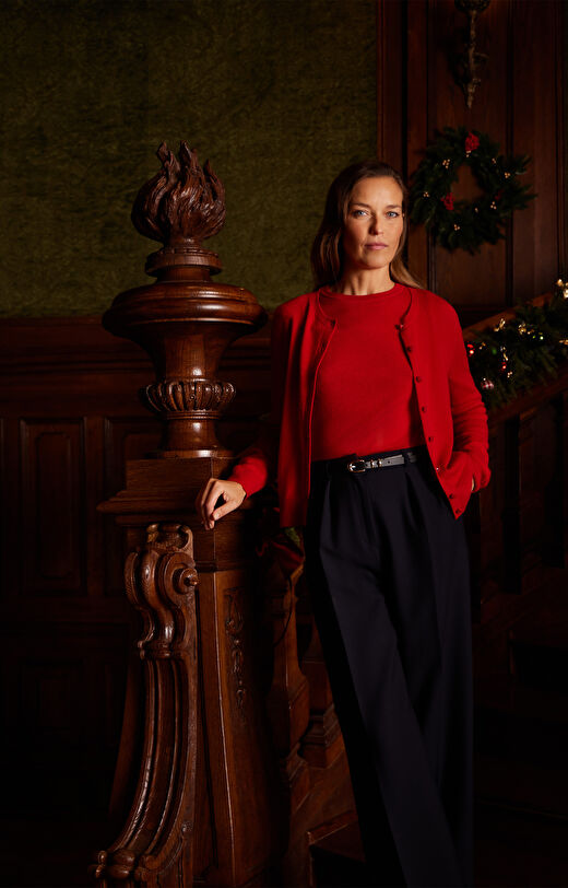 Kardigan z wełny merino