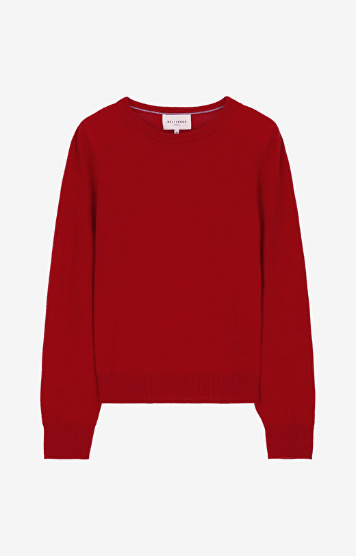 Sweter z melanżowej wełny merino