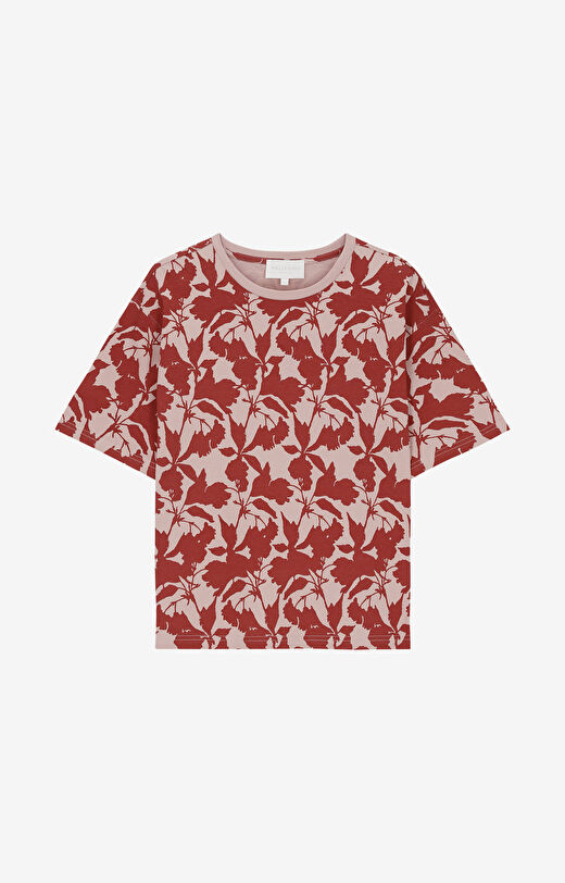 T-shirt z merceryzowanej bawełny organicznej