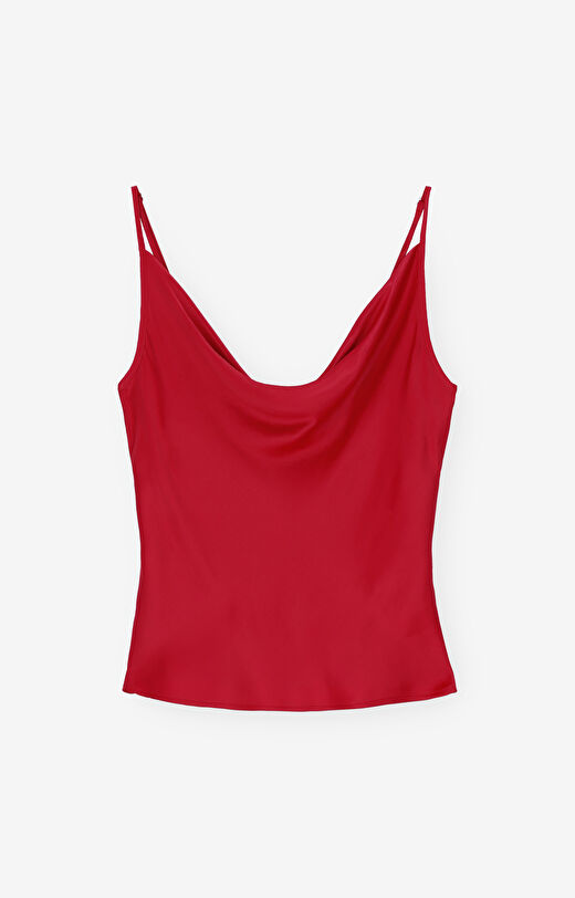 Top z lejącym dekoltem