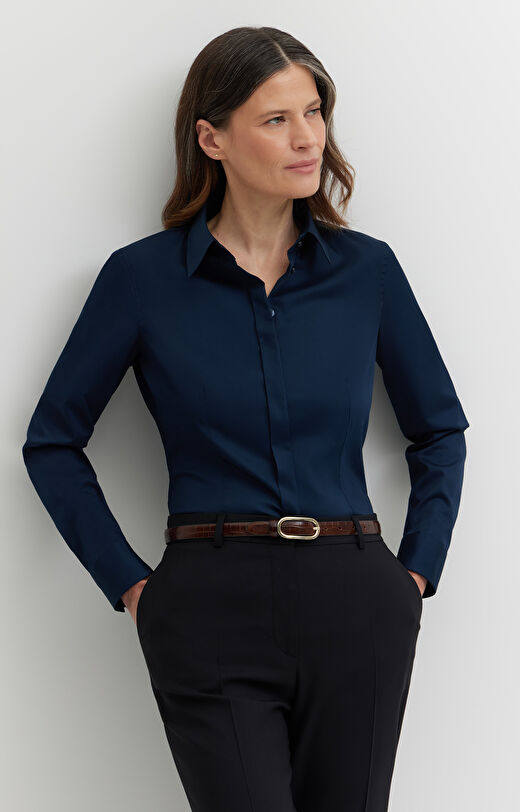 Koszula z satynowej bawełny